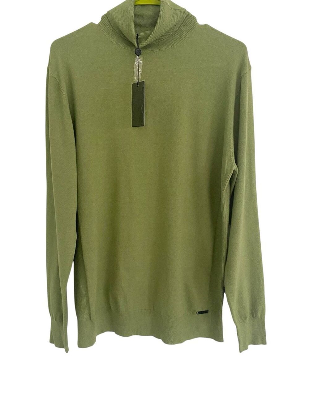 NWT Barabas Green Sage Knit Turtleneck Men Sweater Sz S NWT